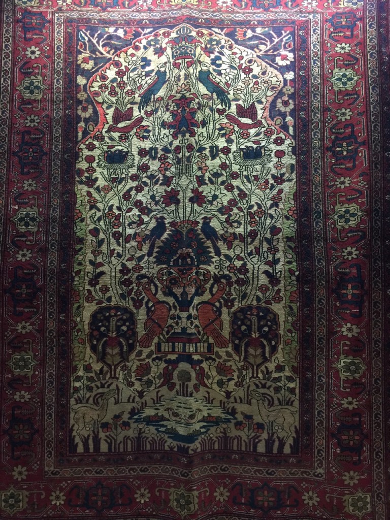 Persian silk & wool rug - Image 2