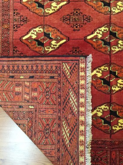 Persian silk & wool bokhara rug - Image 3