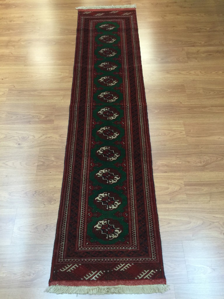 Persian Princess Bokhara wool runner size: 232 cm. X 54 cm.