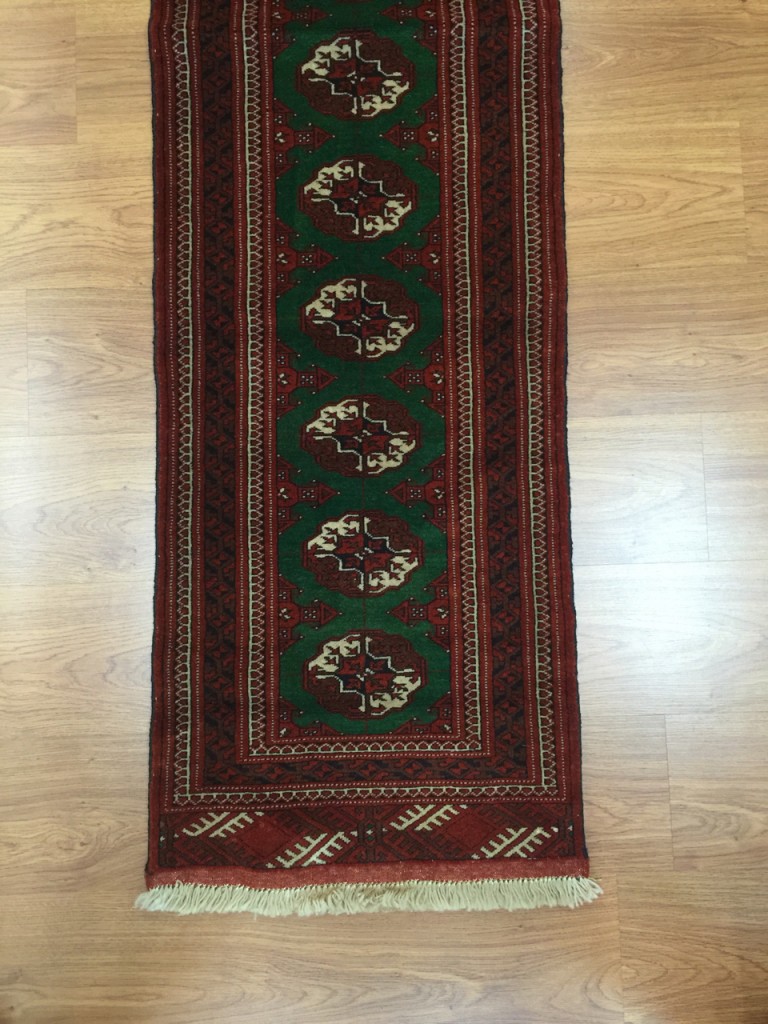 Persian Princess Bokhara wool runner size: 232 cm. X 54 cm. - Image 2