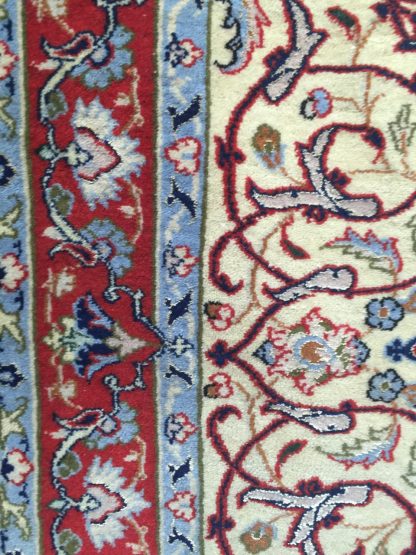 Persian Esfahan silk wool rug - Image 3