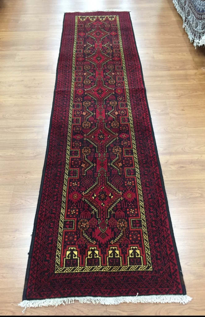 Balooch tribal 2.94 m. X 0.74 m. wool runner