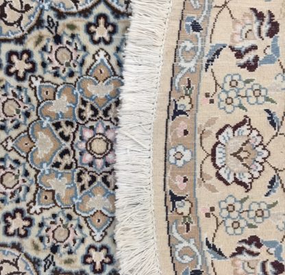 Naieen 1.5 m. D. silk & wool very fine  round rug - Image 5