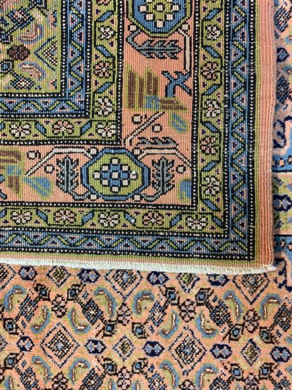 Tabriz fine wool and silk rug - Image 3
