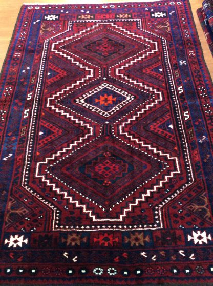 2.64 m. X 1.83 m. Persian Tribal Qashqai Lori wool rug
