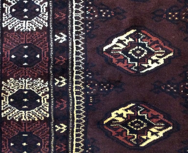 Premium quality Persian Princess Bokhara 3.3 m.  X 2.15 large Chocolate brown fine wool rug - Image 5