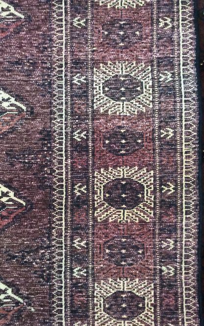 Premium quality Persian Princess Bokhara 3.3 m.  X 2.15 large Chocolate brown fine wool rug - Image 8