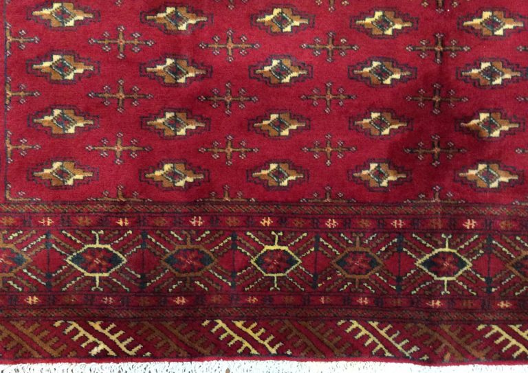 Princess Bokhara 2.8 m. X 2.1 m.fine wool red carpet - Image 3