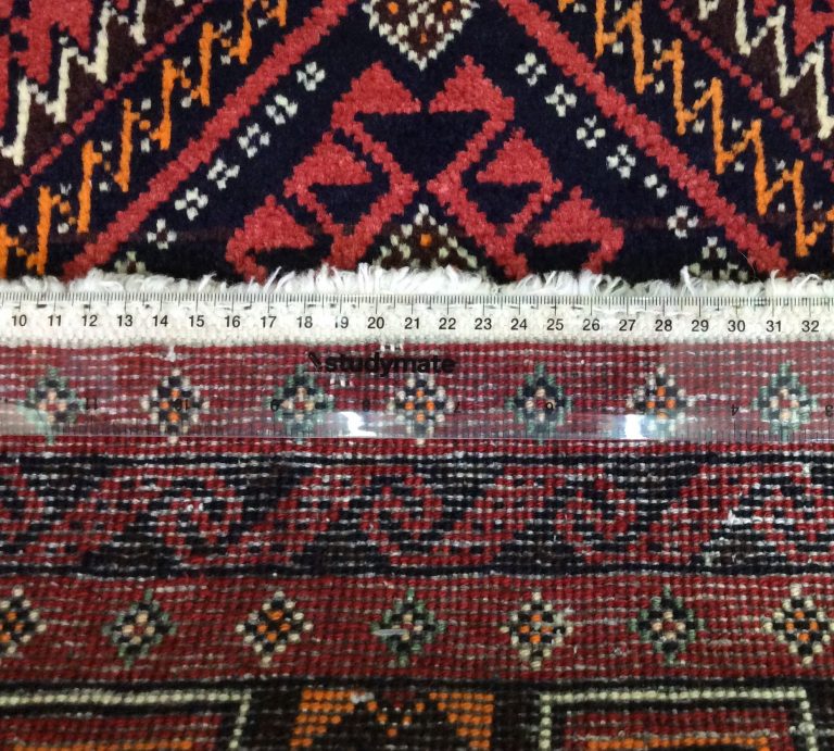 Baloochi fine wool 2.75 m. X 70 cm. runner - Image 10