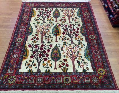 Premium Quality Persian silk and wool tree of life 200 cm. X 138 cm.