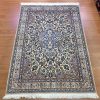 Naieen 1.75 m. X 1.17m. cream silk & wool - Image 7