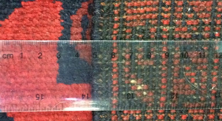 Tribal 1.95  m. X 1.5. m. fine wool red carpet - Image 6