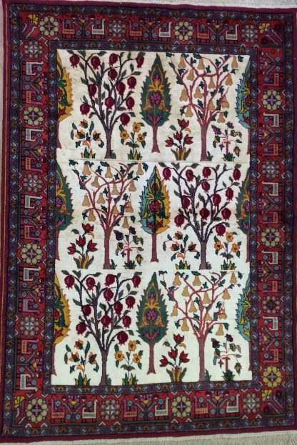 Premium Quality Persian silk and wool tree of life 200 cm. X 138 cm. - Image 14