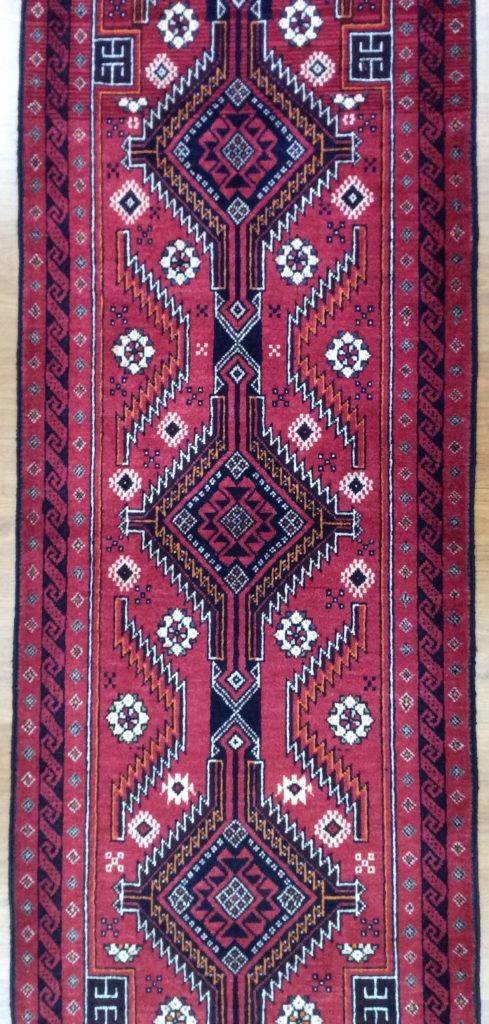 Baloochi fine wool 2.75 m. X 70 cm. runner - Image 9