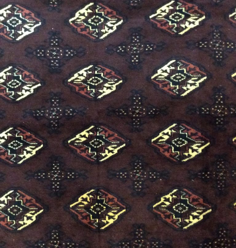 Premium quality Persian Princess Bokhara 3.3 m.  X 2.15 large Chocolate brown fine wool rug - Image 2