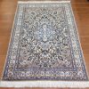 Naieen 1.75 m. X 1.17m. cream silk & wool
