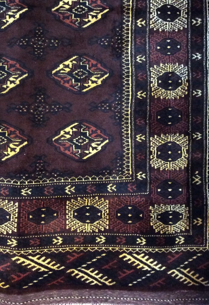 Premium quality Persian Princess Bokhara 3.3 m.  X 2.15 large Chocolate brown fine wool rug - Image 9