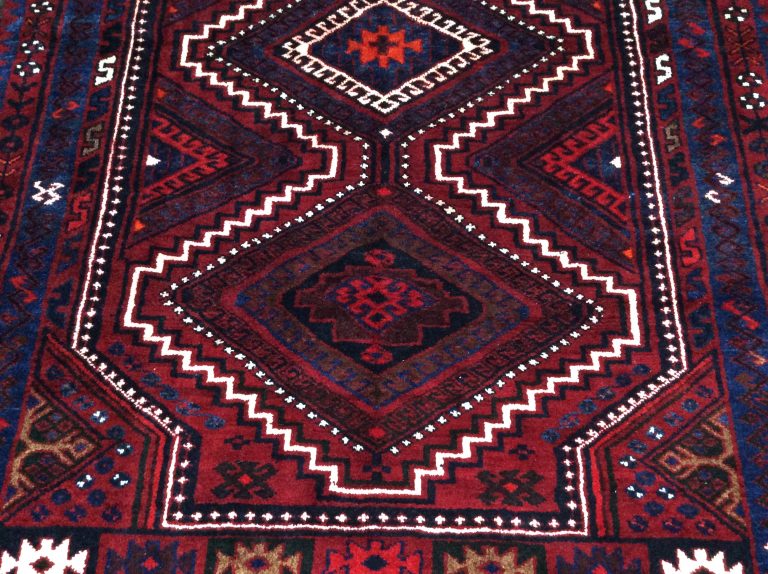 2.64 m. X 1.83 m. Persian Tribal Qashqai Lori wool rug - Image 4