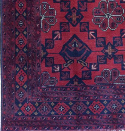 Tribal 1.95  m. X 1.5. m. fine wool red carpet - Image 10