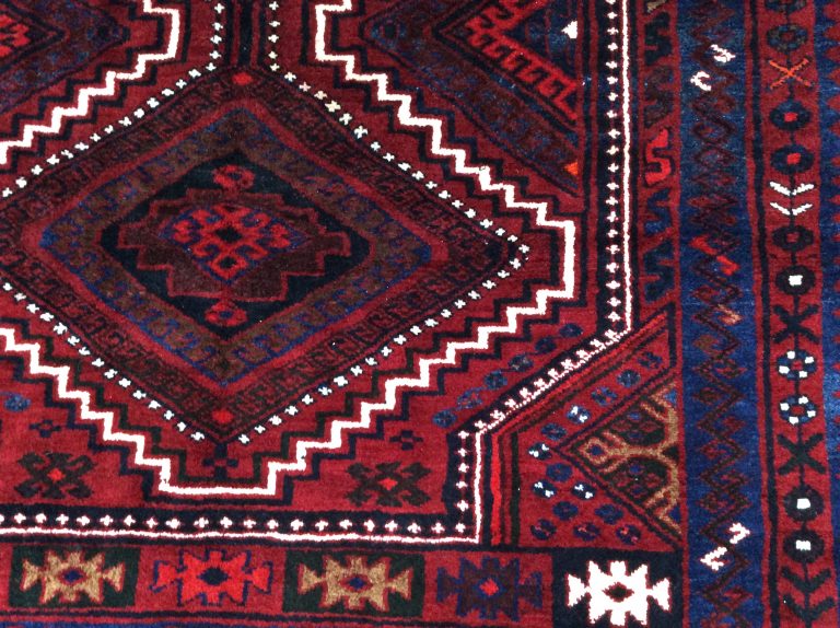 2.64 m. X 1.83 m. Persian Tribal Qashqai Lori wool rug - Image 7