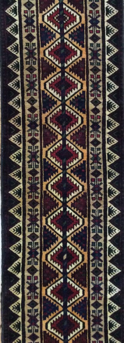 Baloochi 241 cm. X 44 cm. tribal wool runner - Image 11