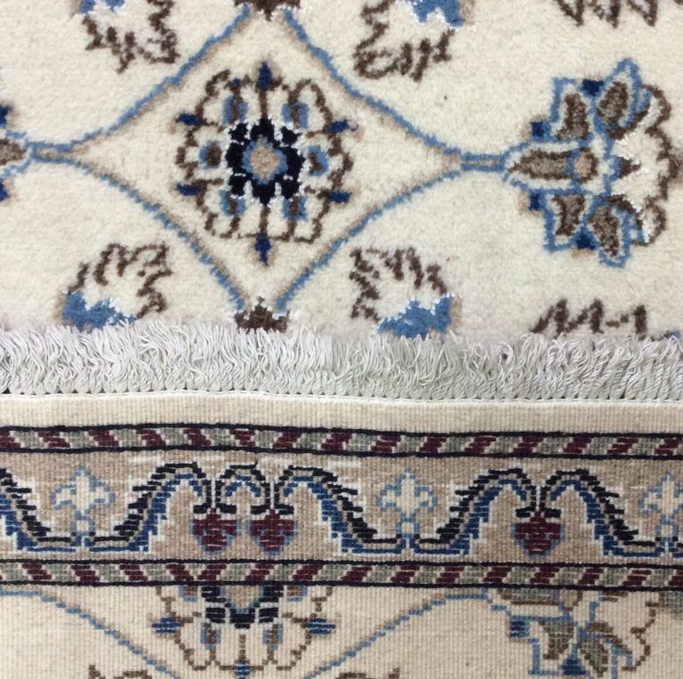 Naieen 3.88m. X 77cm. Silk & wool very fine runner - Image 11