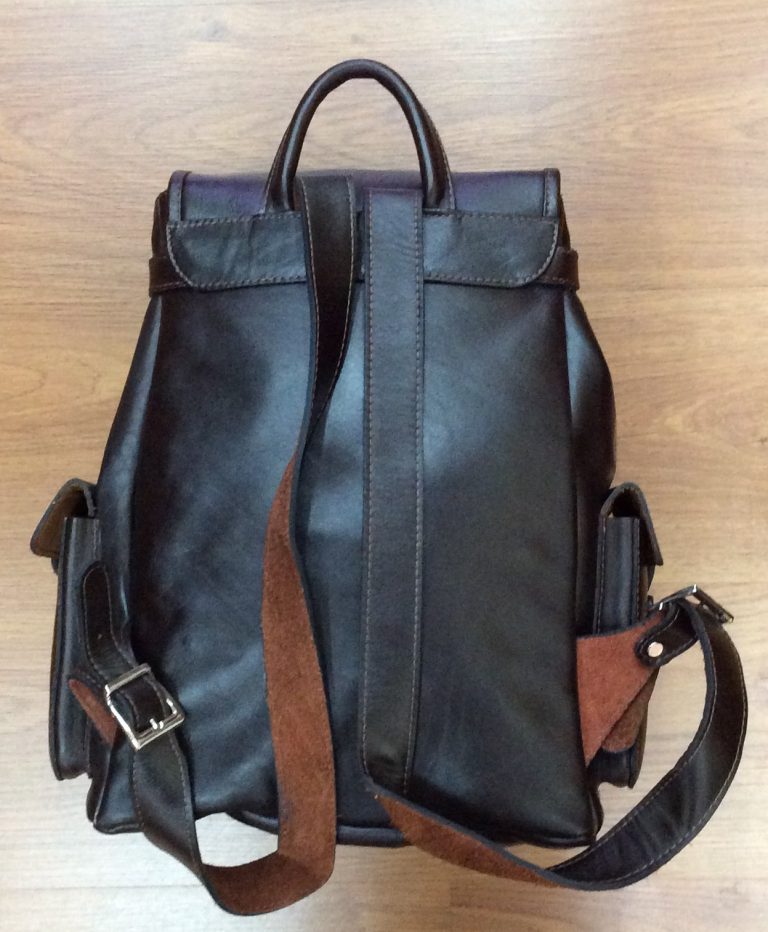 Quality handmade leather backpack - Image 3