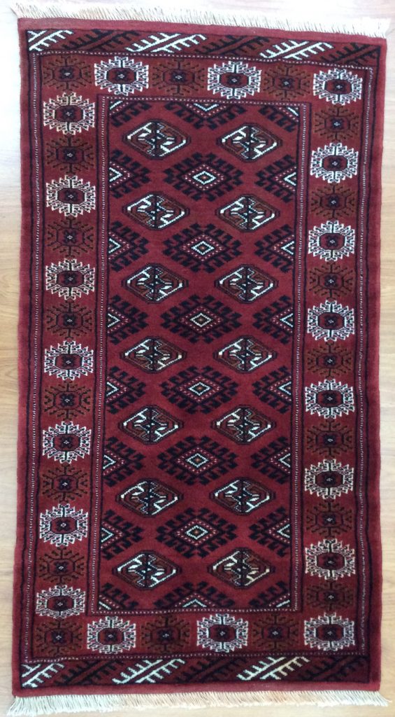 Princess Bokhara 👸131 cm. X 73 cm. fine wool rug - Image 2