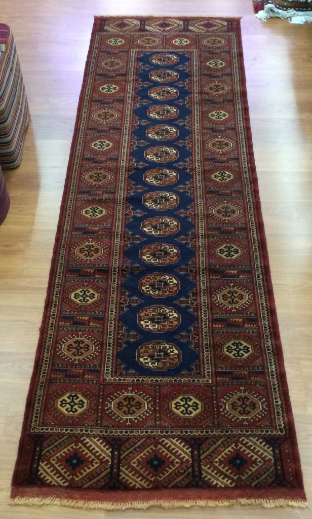 Princess Bokhara 👸 272 cm. X 85 cm. fine wool runner