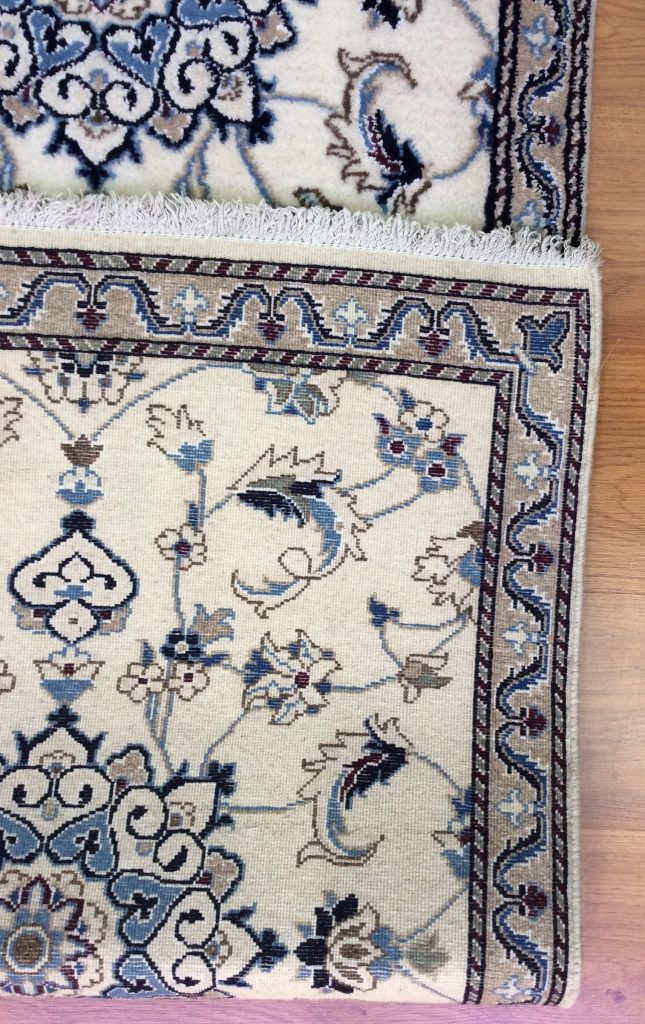 Naieen 3.88m. X 77cm. Silk & wool very fine runner - Image 8