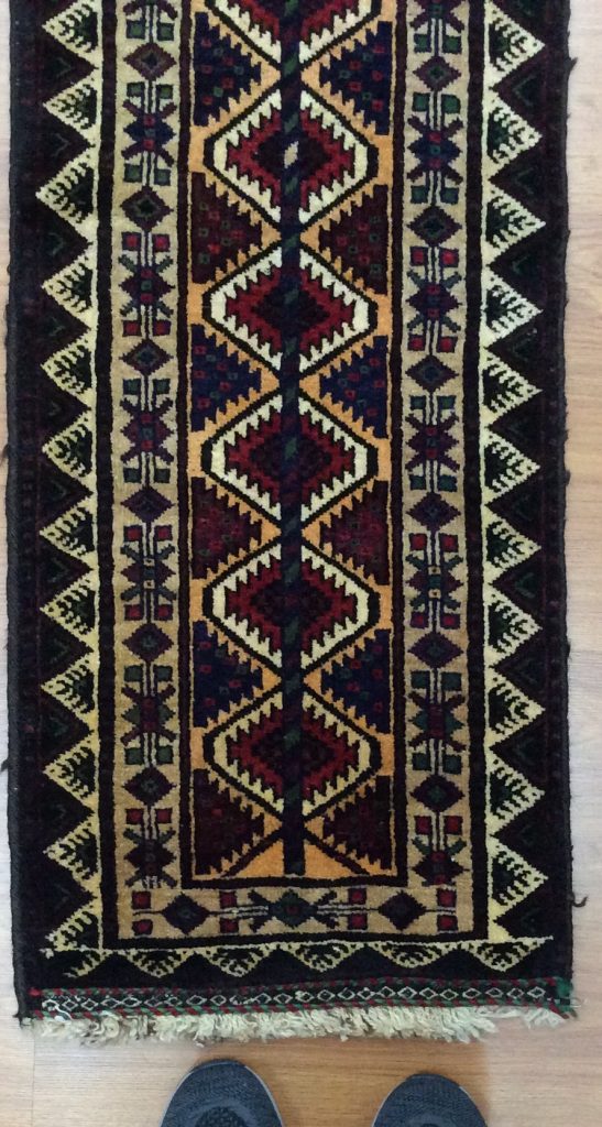 Baloochi 241 cm. X 44 cm. tribal wool runner - Image 2