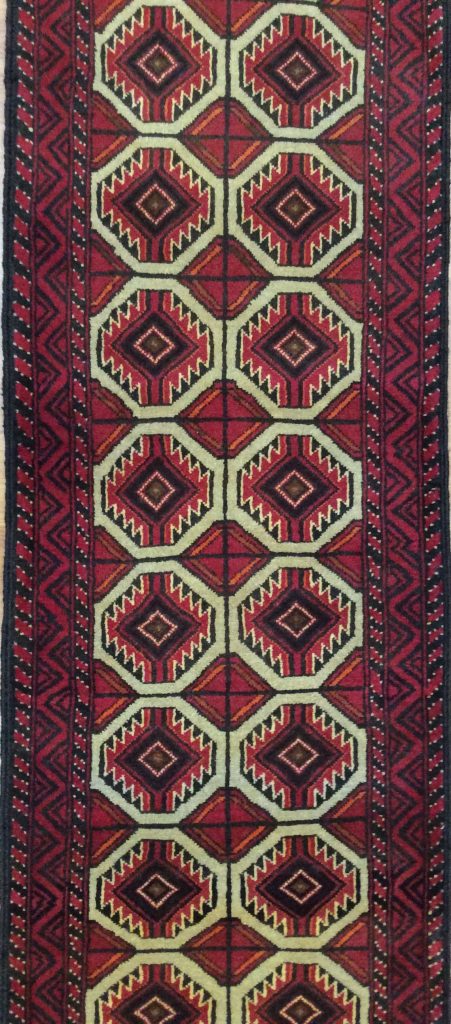 Baloochi 191 cm. X 63 cm. tribal wool runner - Image 2