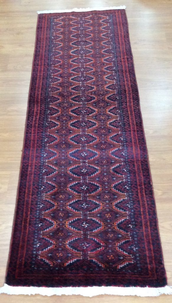 Baloochi 2. m. X 0.66 m. fine wool tribal runner