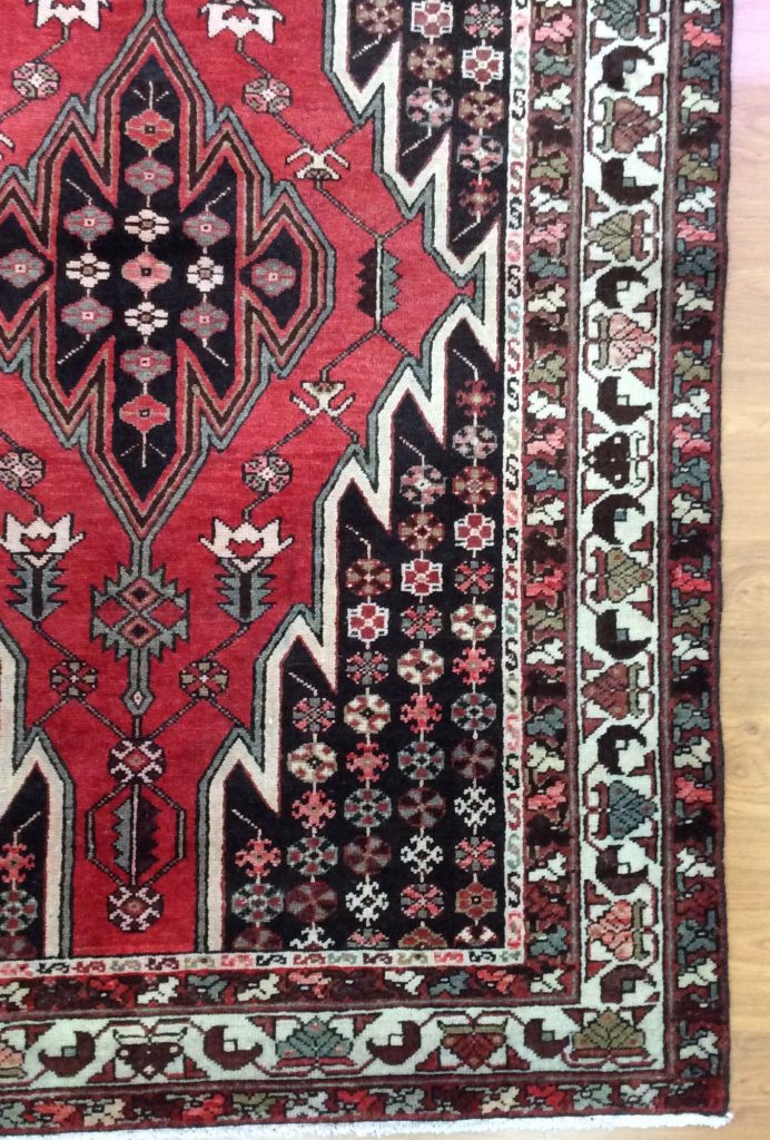 Mazleghan 1.95 m. X 1.35 m. wool vintage carpet - Image 6