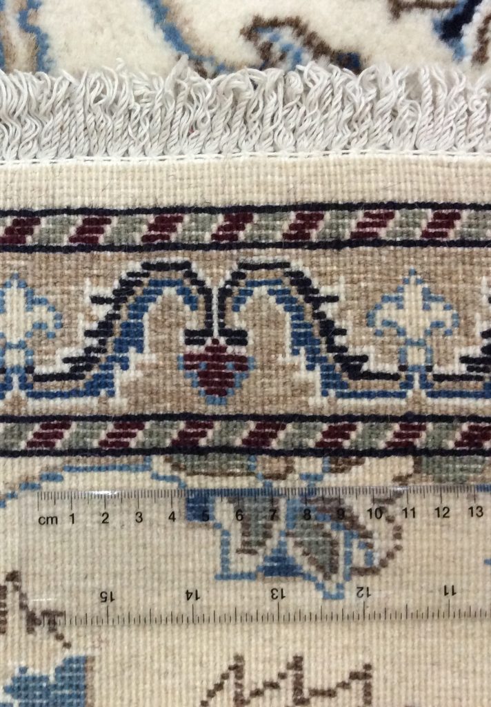 Naieen 3.88m. X 77cm. Silk & wool very fine runner - Image 9