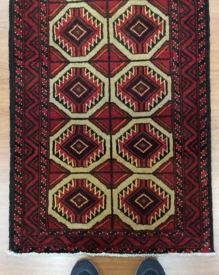 Baloochi 191 cm. X 63 cm. tribal wool runner - Image 8