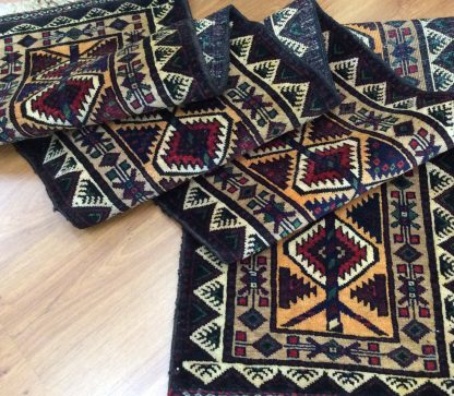 Baloochi 241 cm. X 44 cm. tribal wool runner - Image 3