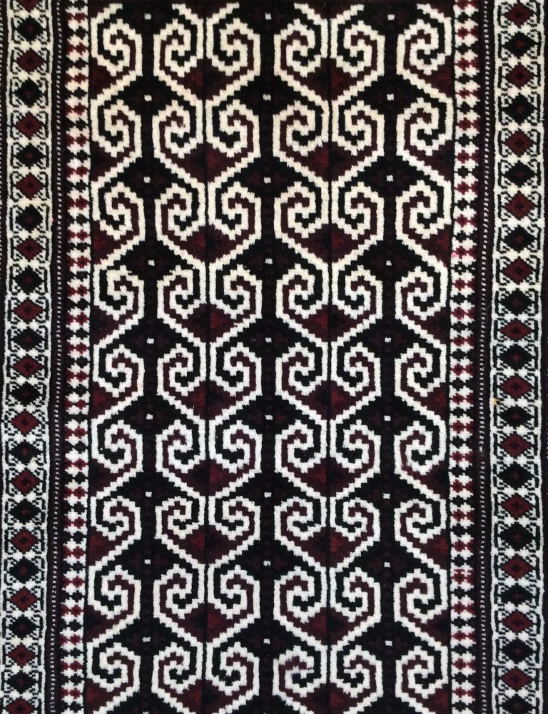 Baloochi 108 cm X 73cm. tribal small wool rug - Image 2