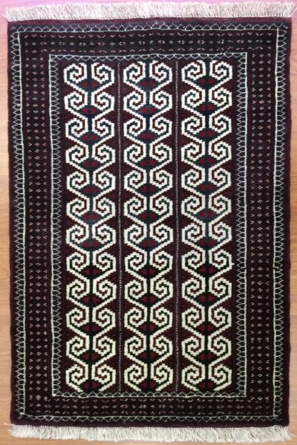 Baloochi 110 cm X 77 cm. Little wool rug - Image 9