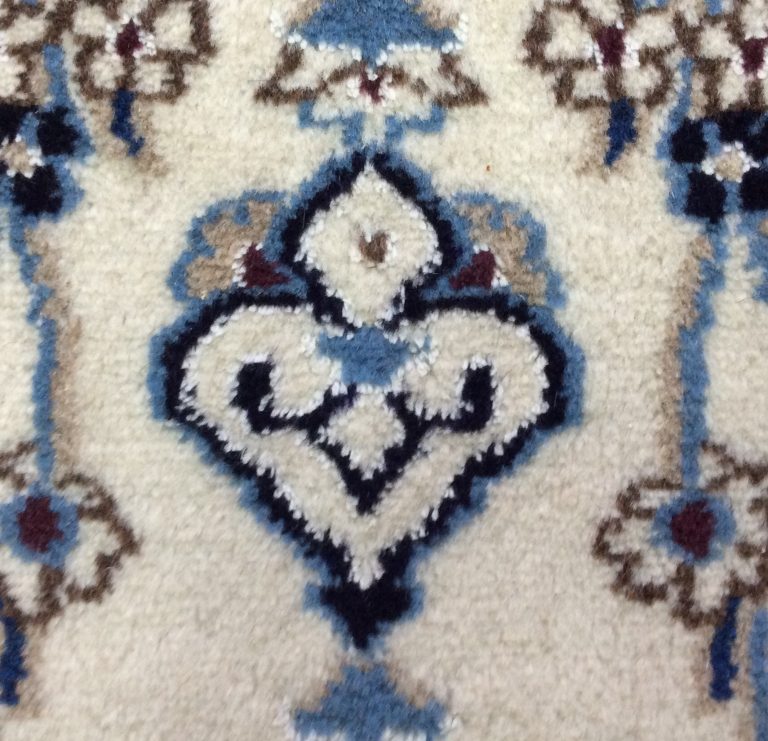 Naieen 3.88m. X 77cm. Silk & wool very fine runner - Image 7