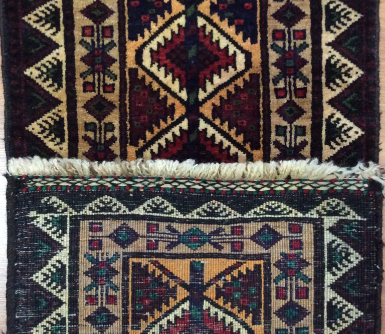 Baloochi 241 cm. X 44 cm. tribal wool runner - Image 4