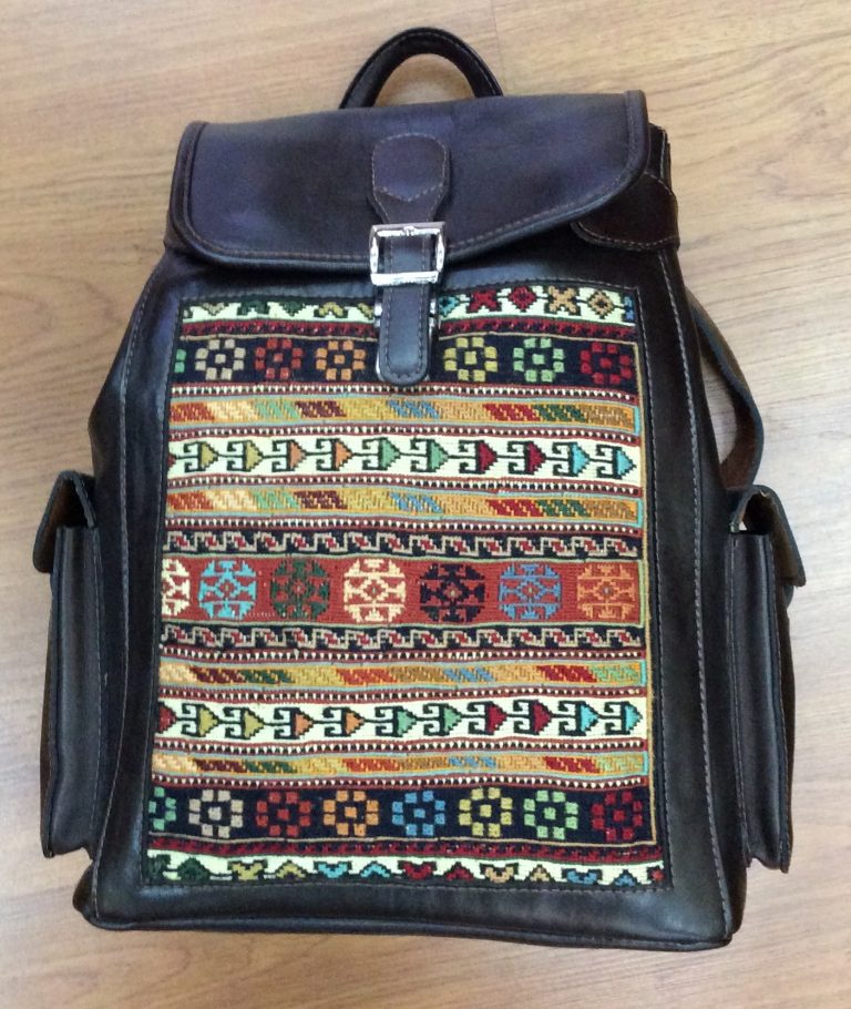 Quality handmade leather backpack