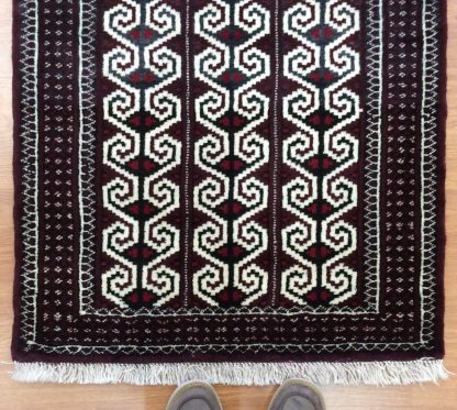 Baloochi 110 cm X 77 cm. Little wool rug - Image 5