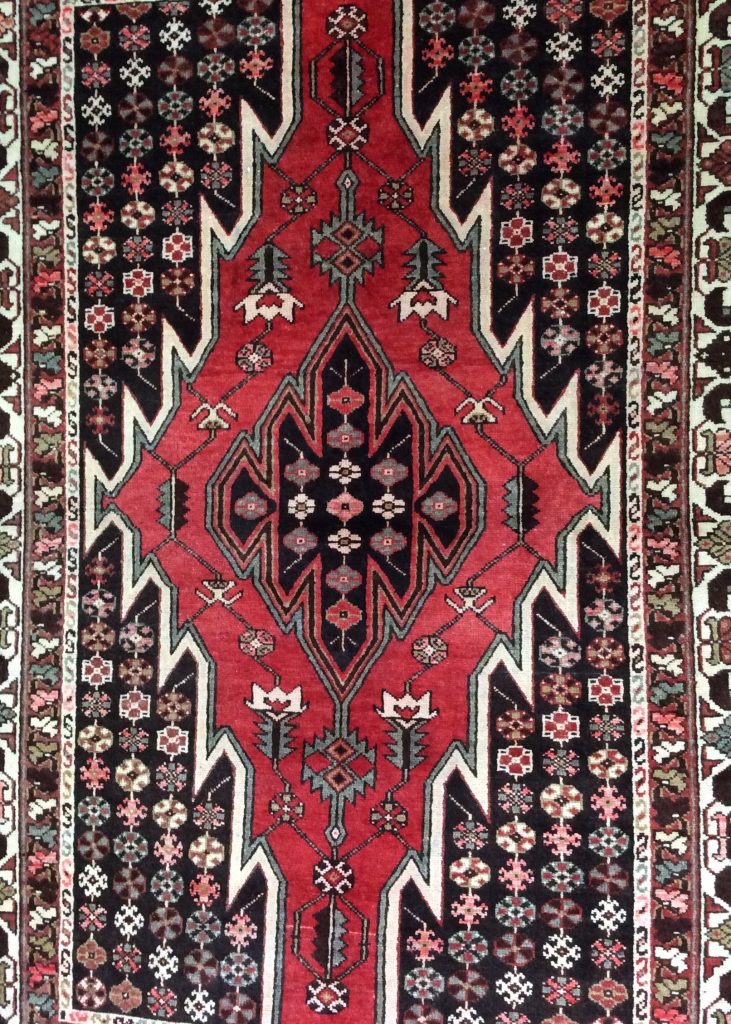 Mazleghan 1.95 m. X 1.35 m. wool vintage carpet - Image 2