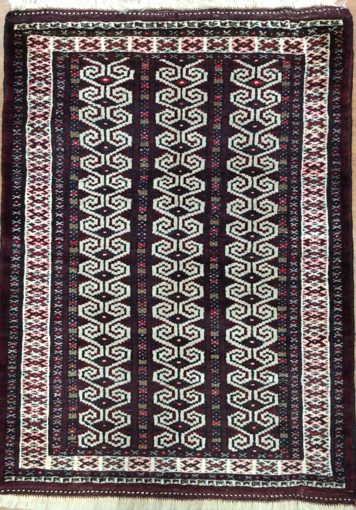 Baloochi 123 cm. X 95 cm. wool rug - Image 6