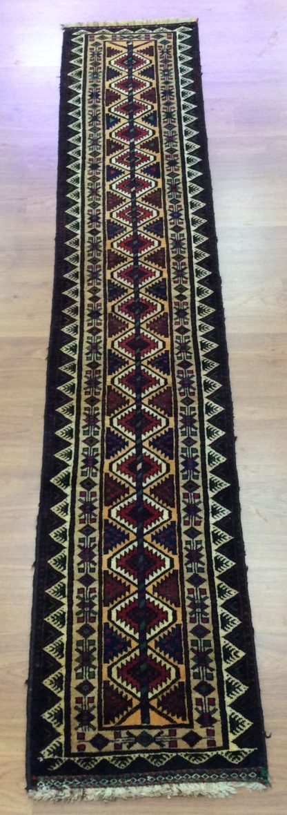 Baloochi 241 cm. X 44 cm. tribal wool runner