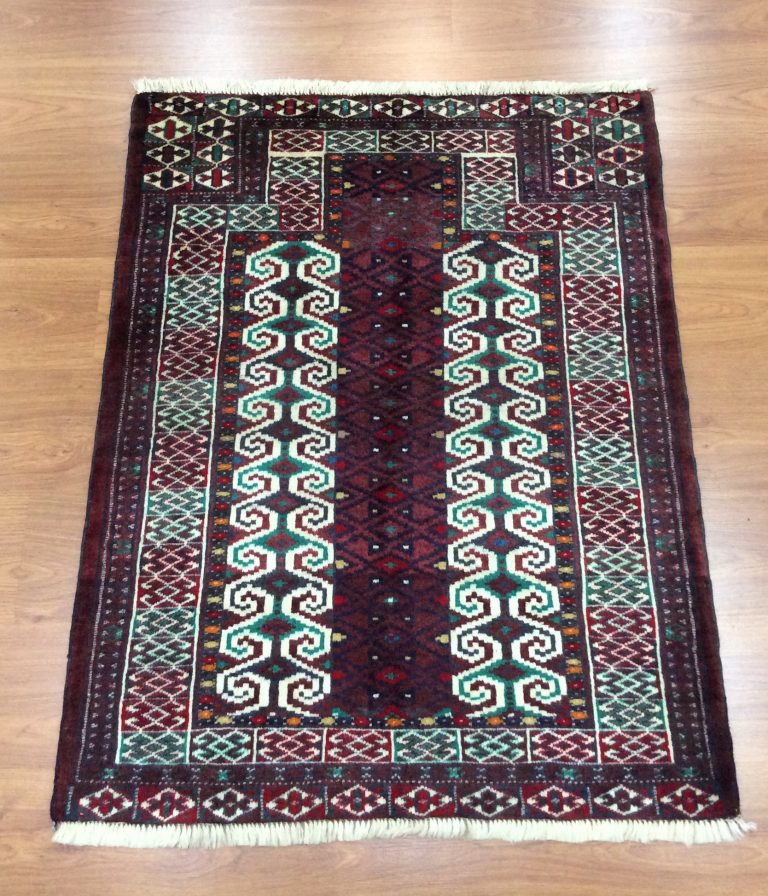 Baloochi 113 cm. X 90 cm. fine wool rug