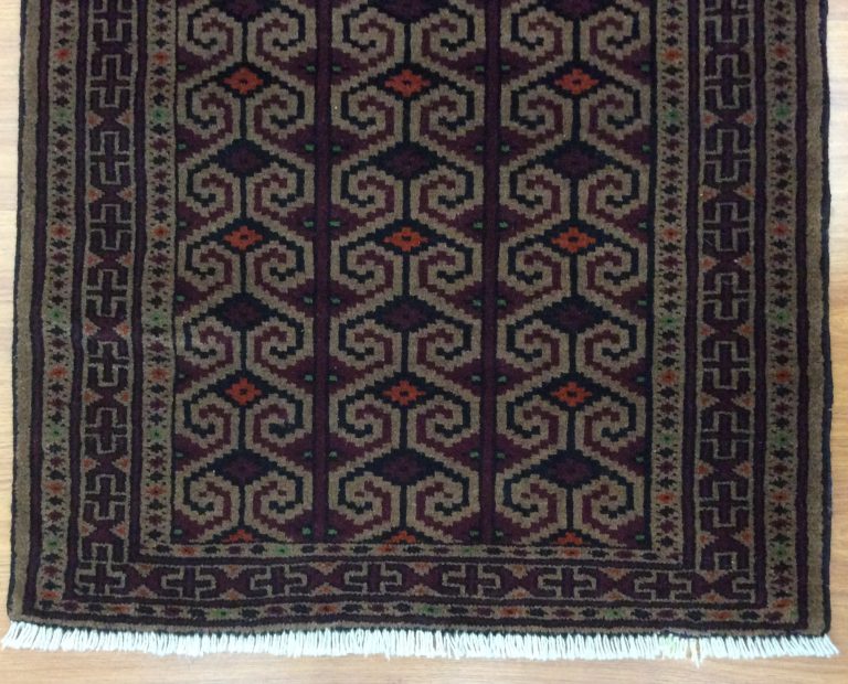 Baloochi 112 cm. X 80 cm. fine wool rug - Image 3