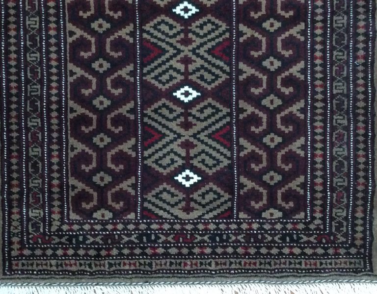 Baloochi 116 cm. X 85 cm. fine wool rug - Image 6