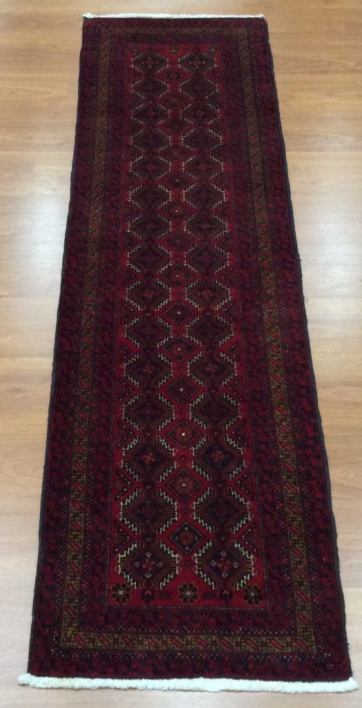 Baloochi 222  cm.  X 60 cm. fine wool runner - Image 8